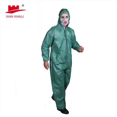 TIPE 4/5/6 Coverall Pelindung Kimia